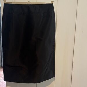 Elegant Black Pencil Skirt for Women 100% silk from Teri Jon